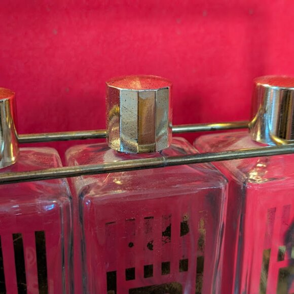 Vintage MCM Liquor Caddy Set - Picture 4 of 7